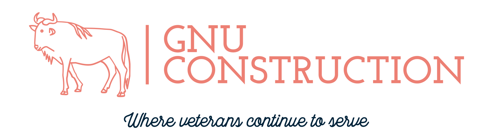Logo of GNU Construction featuring bold letters and a construction-themed design.